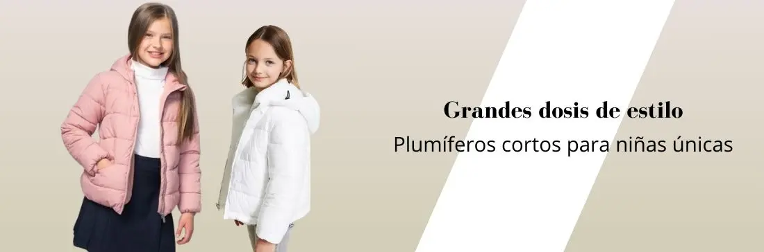 Los mejores plumíferos cortos para niñas