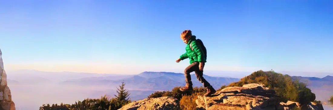 Plumífero de montaña para niños